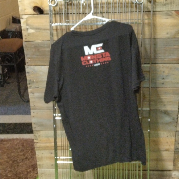 Monsta clothing black tee sz XL - Picture 3 of 3
